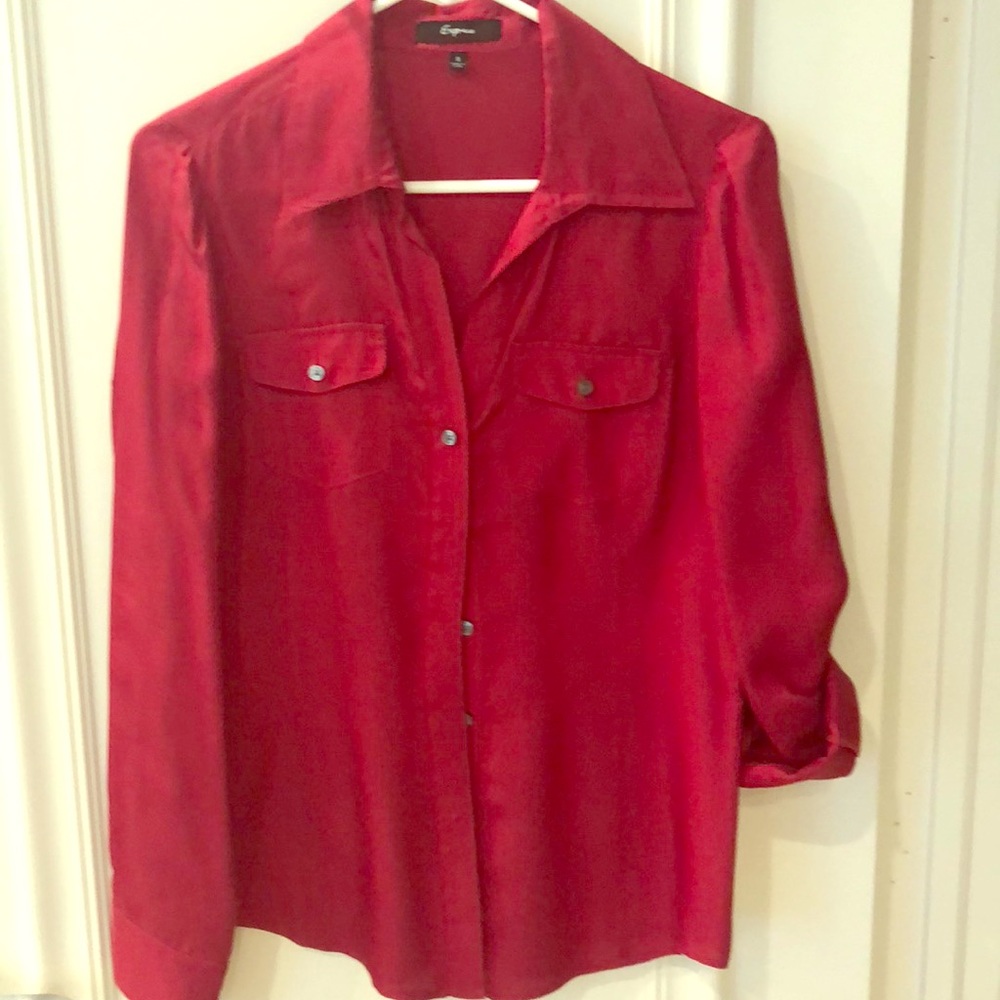 Red Express Silk Blouse